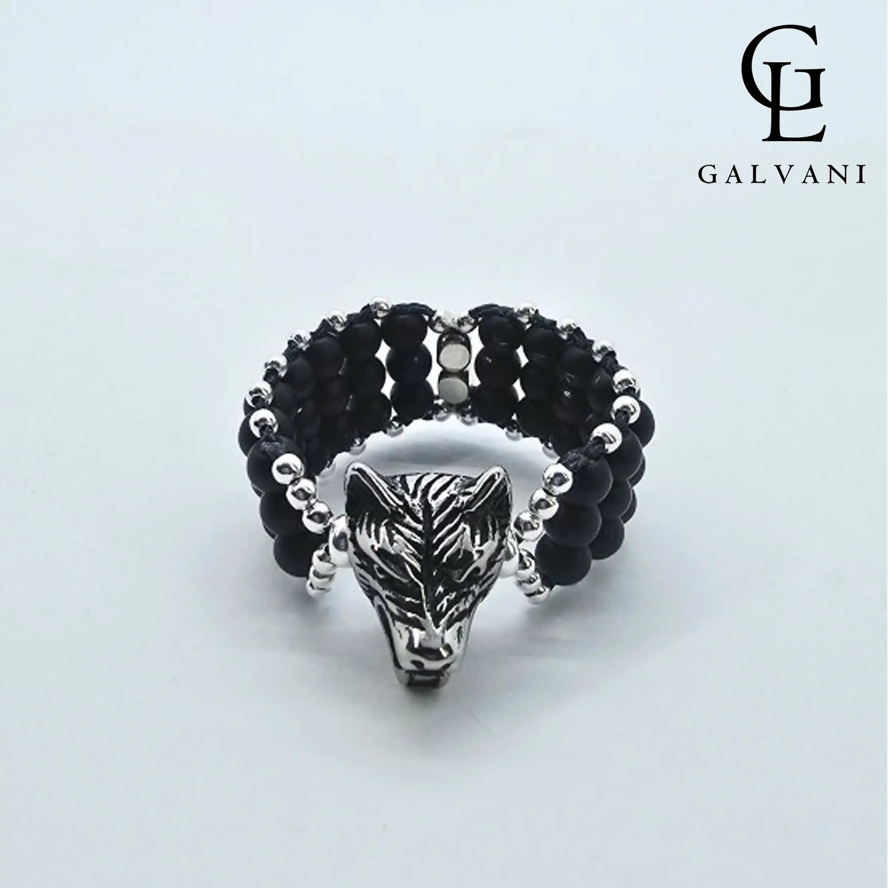 ANELLO LUPO Argento 925 Onice