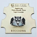 ANELLO LUPO Argento 925 Onice