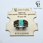 ANELLO ROUTE 66 Argento 925 Agalmatolite Occhio di tigre
