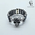 ANELLO TESCHIO Argento 925 Ematite