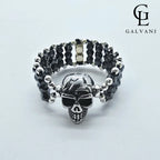 ANELLO TESCHIO Argento 925 Ematite
