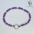 Bracciale ametista Galvani gioiello elegante e raffinato visto dall'alto
