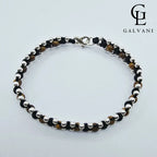 Bracciale Ares Galvani Gioielli in onice, diaspro ed elephant skin con dettagli in argento 925