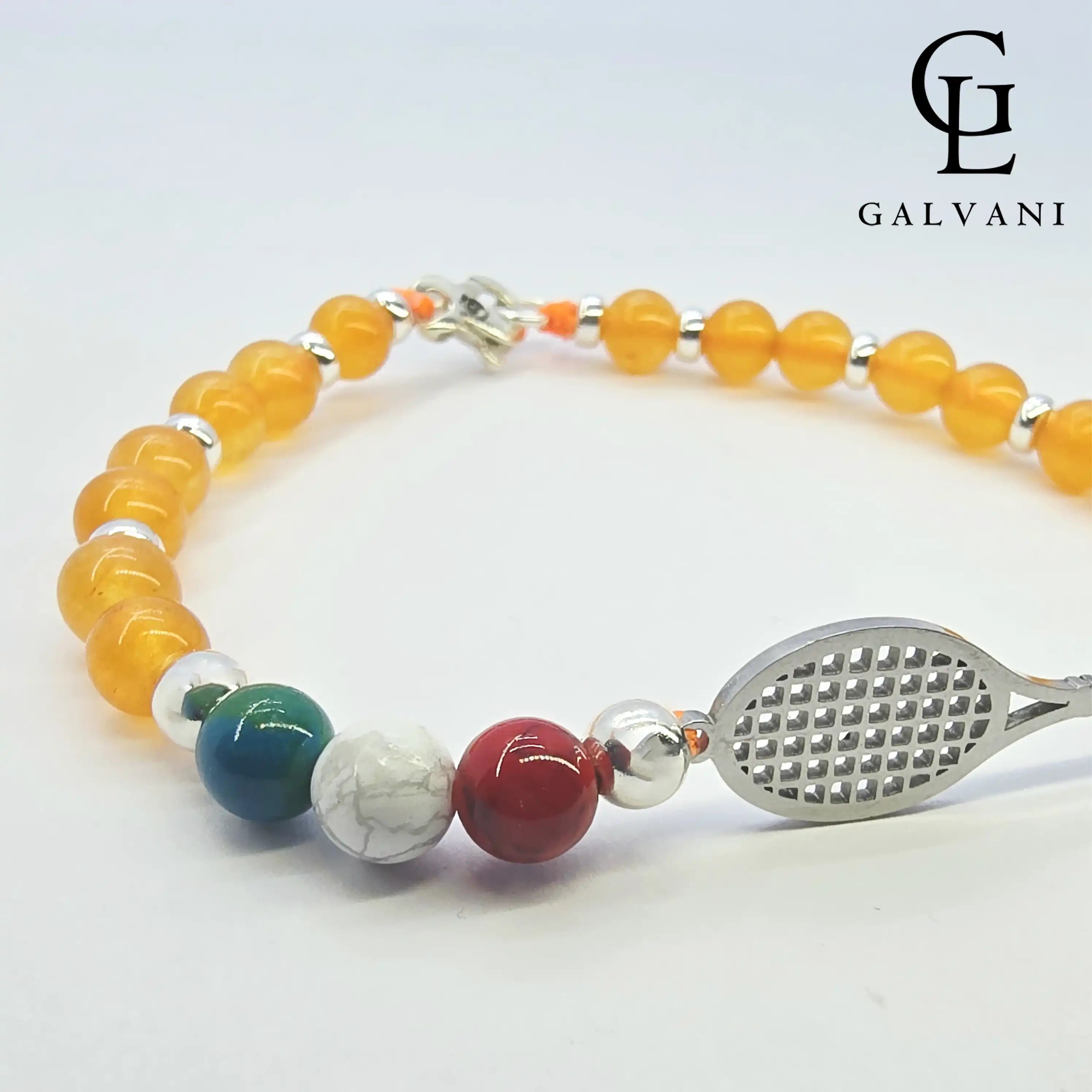 BRACCIALE FORZA SINNER Argento 925 Agata Howlite Crysocolla