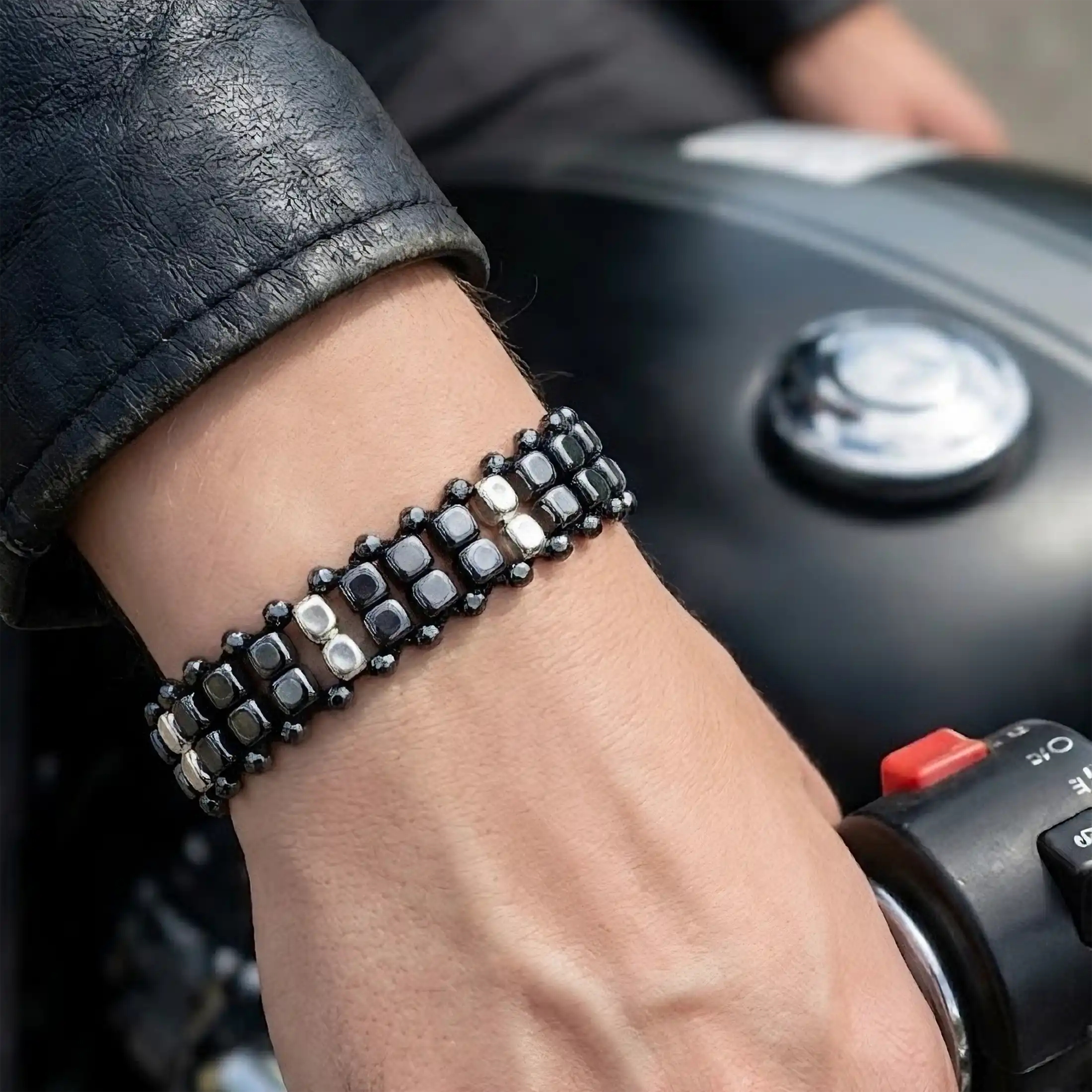 BRACCIALE MILWAUKEE Argento 925 Ematite