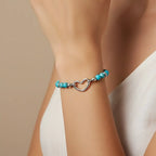 Bracciale Brezza con howlite turchese Galvani gioiello fresco ed elegante