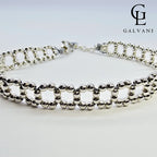 Focus su bracciale Fiore in argento 925 Galvani gioiello delicato