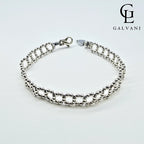 Bracciale Fiore in argento 925 Galvani gioiello elegante vista frontale