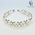 Bracciale con perla coltivata in argento 925 Galvani vista frontale