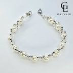 Bracciale con perla coltivata in argento 925 Galvani Gioielli