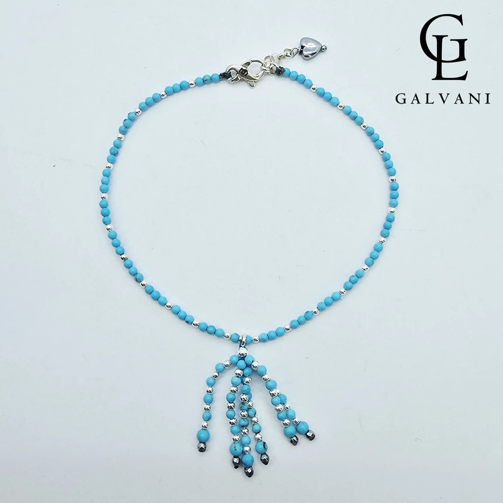 CAVIGLIERA CAPRI Argento 925 Howlite turchese