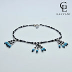 CAVIGLIERA RICCIONE Argento 925 Onice Howlite turchese