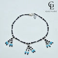 CAVIGLIERA RICCIONE Argento 925 Onice Howlite turchese