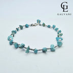 CAVIGLIERA RIVA Argento 925 Howlite turchese