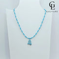 COLLANA CAPRI Argento 925 Howlite turchese girocollo