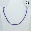 Collana ametista in argento 925 Galvani vista frontale