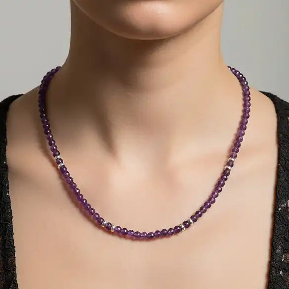Collana ametista donna in argento 925 Galvani Gioielli