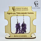 ORECCHINI GRAPPOLO AMETISTA Argento 925
